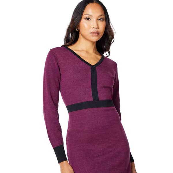 Principles Womens/Ladies Colour Block Knitted V Neck Mini Dress