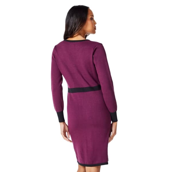 Principles Womens/Ladies Colour Block Knitted V Neck Mini Dress