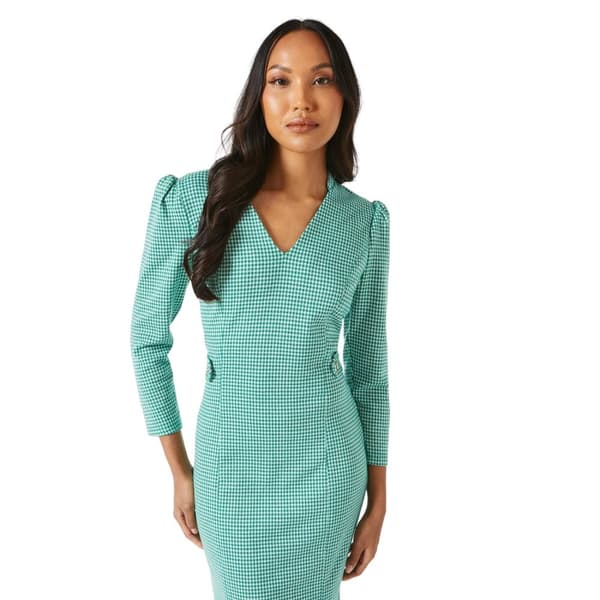 Principles Womens/Ladies Dogtooth Jacquard Tab Belt Midi Dress