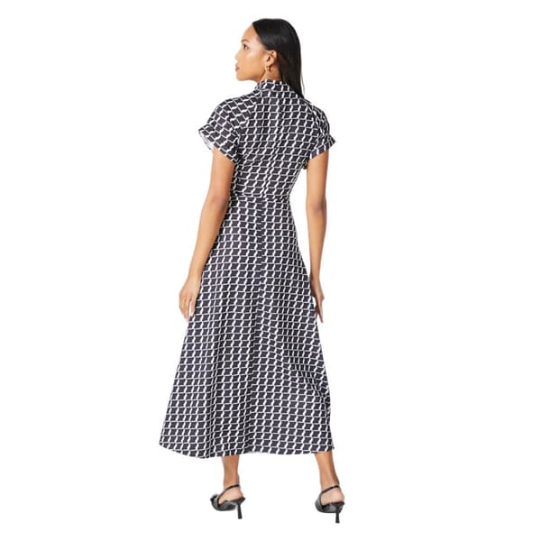 Principles Womens/Ladies Monochrome Twist Neck Midi Dress
