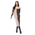 Miniatyrbillede 1 af 3: Principles Womens/Ladies Colour Block Knitted Midi Dress