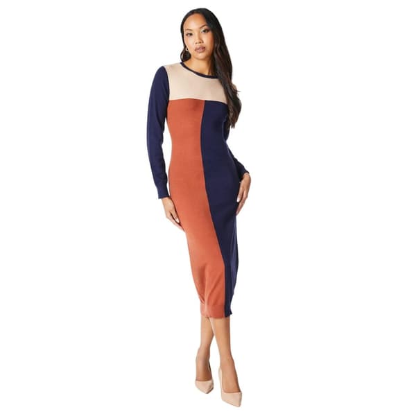 Principles Womens/Ladies Colour Block Knitted Midi Dress