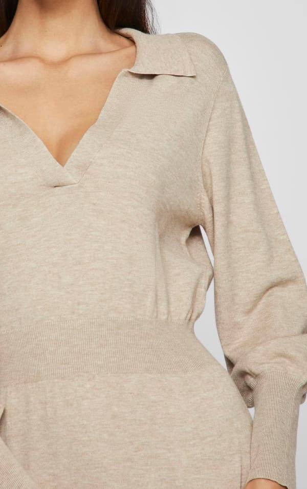 Vila - Vicomfy LS Collar Knit Dress