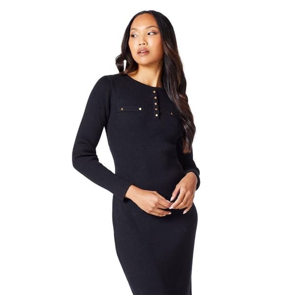 Principles Womens/Ladies Knitted Ribbed Button Detail Midi Dress