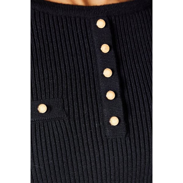 Principles Womens/Ladies Knitted Ribbed Button Detail Midi Dress