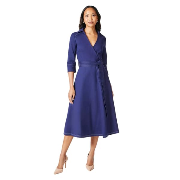 Principles Womens/Ladies Ponte Stitch Detail Midi Dress