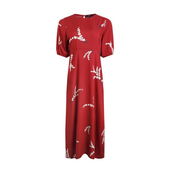 Weird Fish Womens/Ladies Everly Printed Eco Viscose Dress