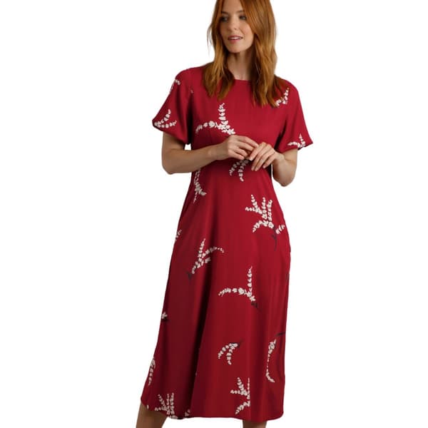 Weird Fish Womens/Ladies Everly Printed Eco Viscose Dress