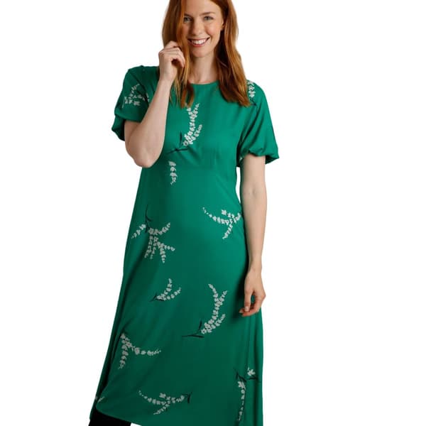 Weird Fish Womens/Ladies Everly Printed Eco Viscose Dress
