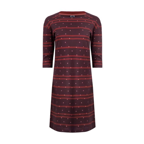 Weird Fish Womens/Ladies Amria Striped Organic Cotton Square Neck Dress