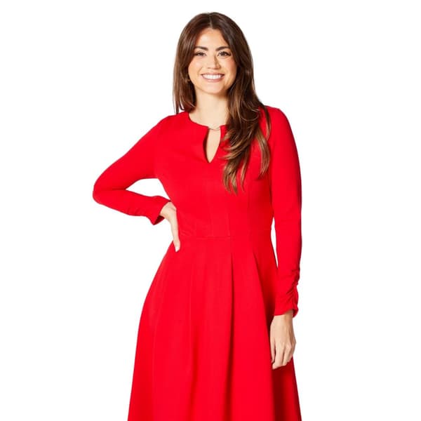 Principles Womens/Ladies Ponte Pleat Waist Midi Dress