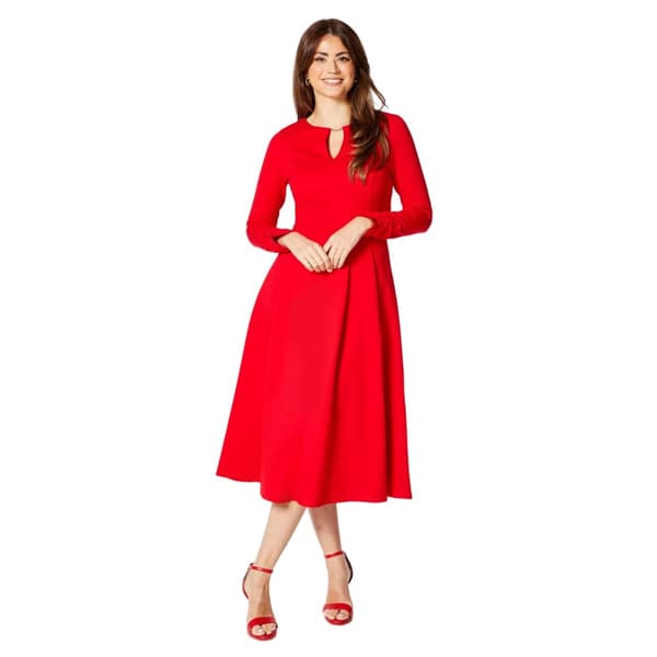 Principles Womens/Ladies Ponte Pleat Waist Midi Dress