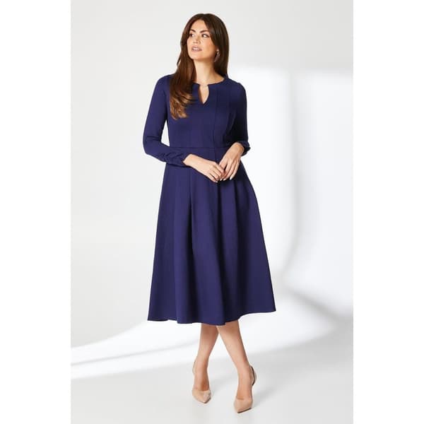 Principles Womens/Ladies Ponte Pleat Waist Midi Dress