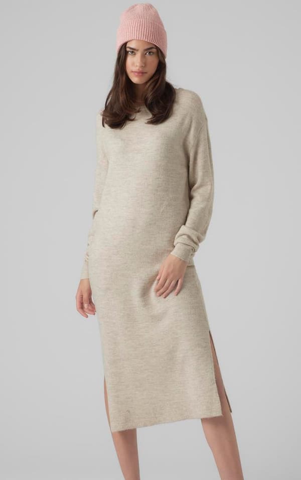 Vero Moda - vmLefile LS Boatneck Calf Dress