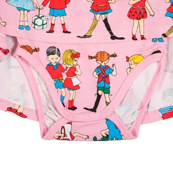 Peppi Pitkätossu - Peppi ystävien kanssa - body, pinkki