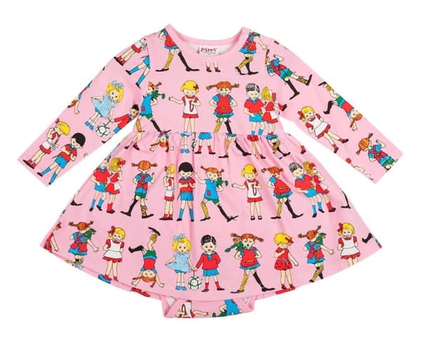 Peppi Pitkätossu - Peppi ystävien kanssa - body, pinkki