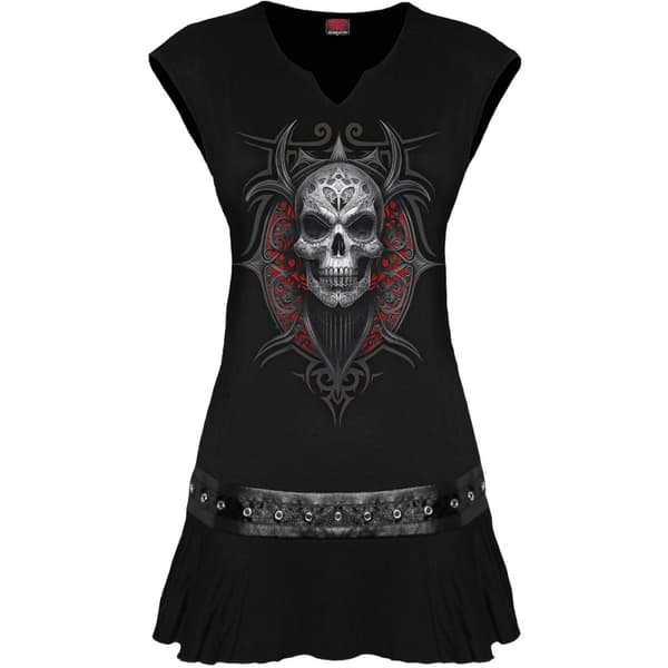 Spiral Direct Womens/Ladies High Priestess Stud Waist Mini Dress Black 4XL