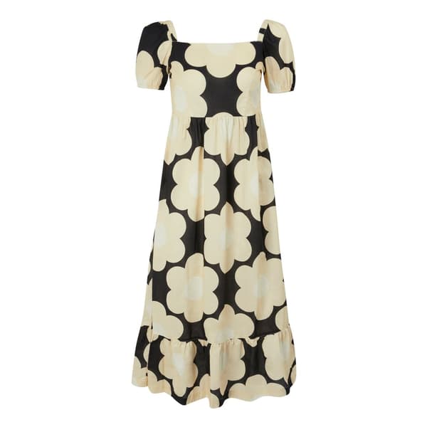 Regatta Dam/Damer Orla Kiely Sixties Daisy Sommar Midiklänning Black 8 UK