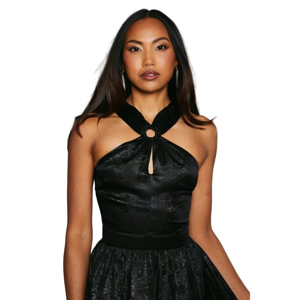 Principles Womens/Ladies Metallic Halter Neck Midi Dress