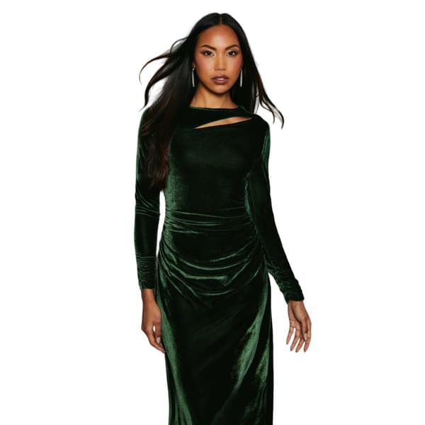 Principles Womens/Ladies Velvet Asymmetric Cut Out Midaxi Dress