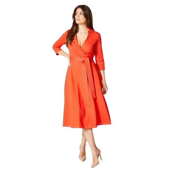 Principles Womens/Ladies Stitched Ponte Waist Tie Midi Dress