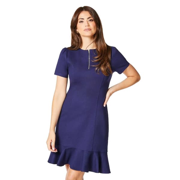 Principles Womens/Ladies Ponte Zip Front Shift Dress