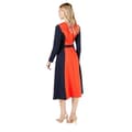 Miniatyrbillede 2 af 3: Principles Womens/Ladies Colour Block Ponte Belted Midi Dress