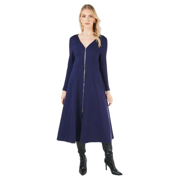 Principles Womens/Ladies Ponte Zip Front Midi Dress