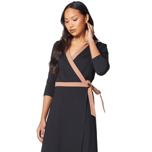 Principles Womens/Ladies Contrast Ponte Wrap Dress
