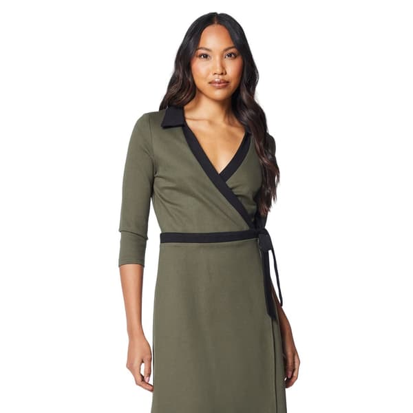Principles Womens/Ladies Contrast Ponte Wrap Dress