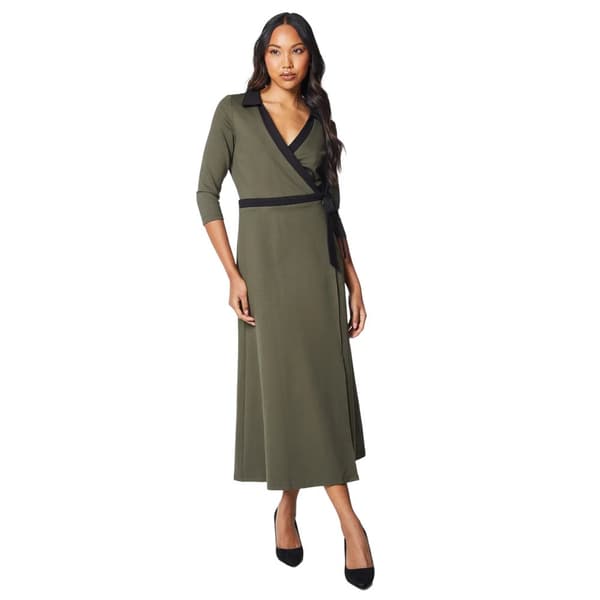 Principles Womens/Ladies Contrast Ponte Wrap Dress