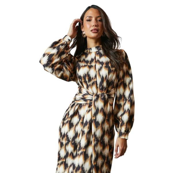 Principles Womens/Ladies Valerie Abstract Keyhole Midi Dress
