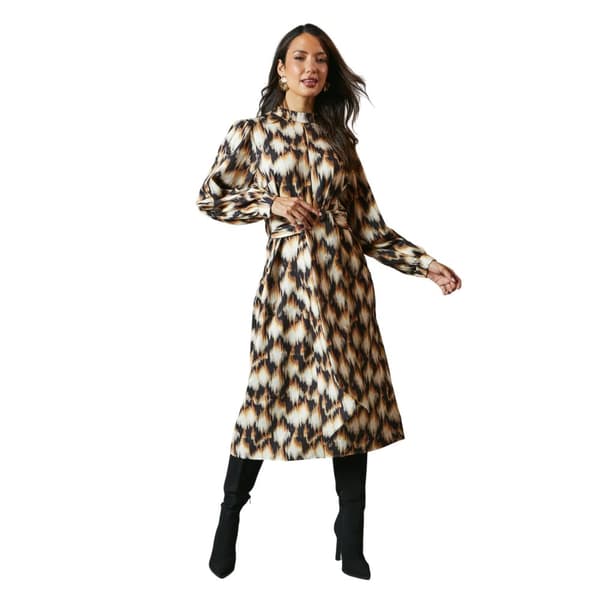 Principles Womens/Ladies Valerie Abstract Keyhole Midi Dress