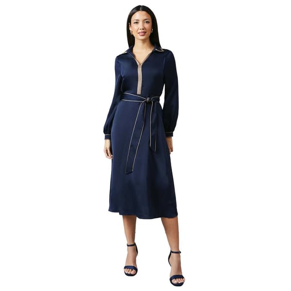 Principles Womens/Ladies Contrast Detail Collared Midi Dress