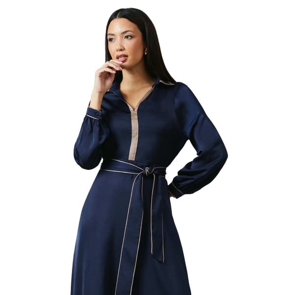 Principles Womens/Ladies Contrast Detail Collared Midi Dress
