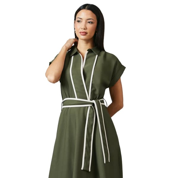 Principles Womens/Ladies Contrast Detail Collared Midi Dress