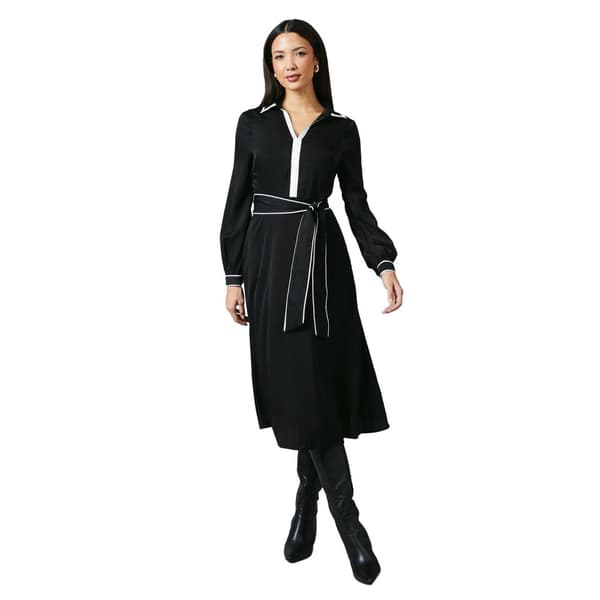 Principles Womens/Ladies Contrast Detail Collared Midi Dress