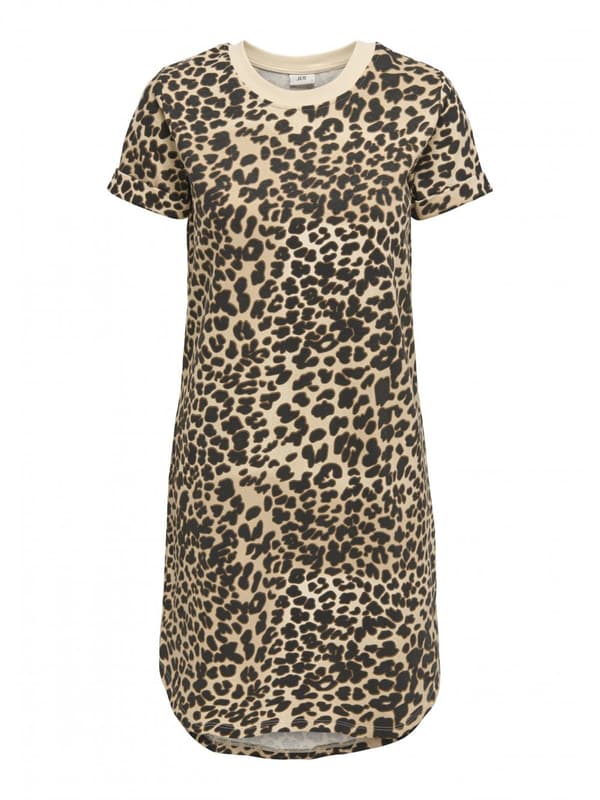 Jacqueline - jdyIvy SS AOP Sweat Dress Leo Print