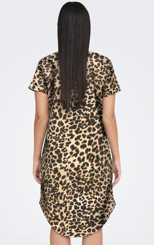 Jacqueline - jdyIvy SS AOP Sweat Dress Leo Print