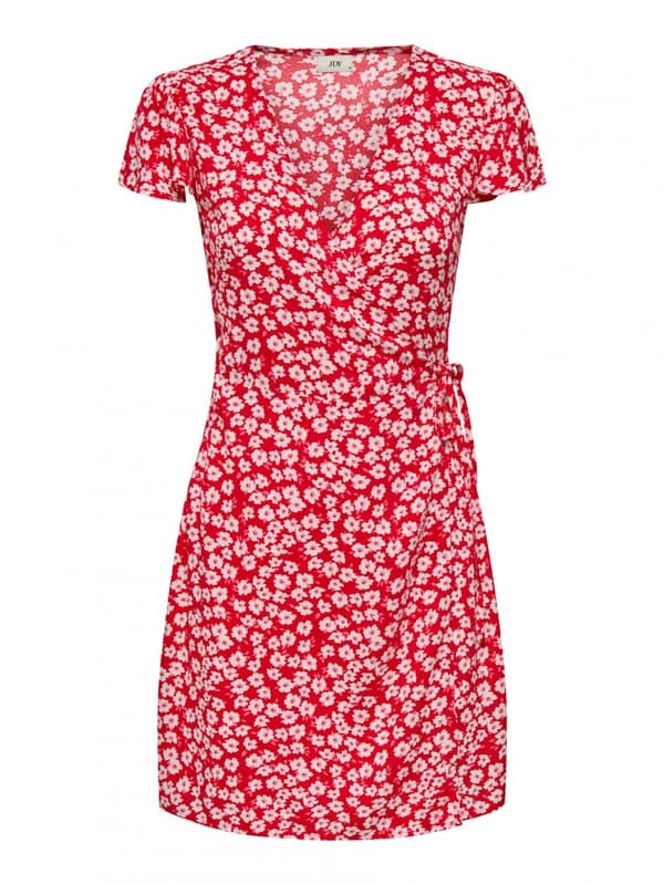 Jacqueline - jdySezen SS Wrap Dress Röd L
