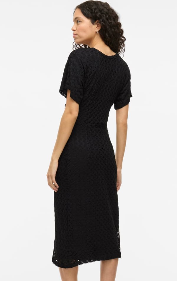 Vila - Visolira O-neck SS Midi Dress