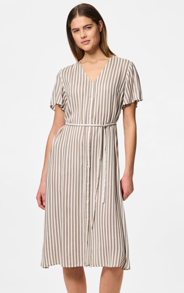 Pieces - pcNya SS V-neck Midi Dress Ditsy Flower Print