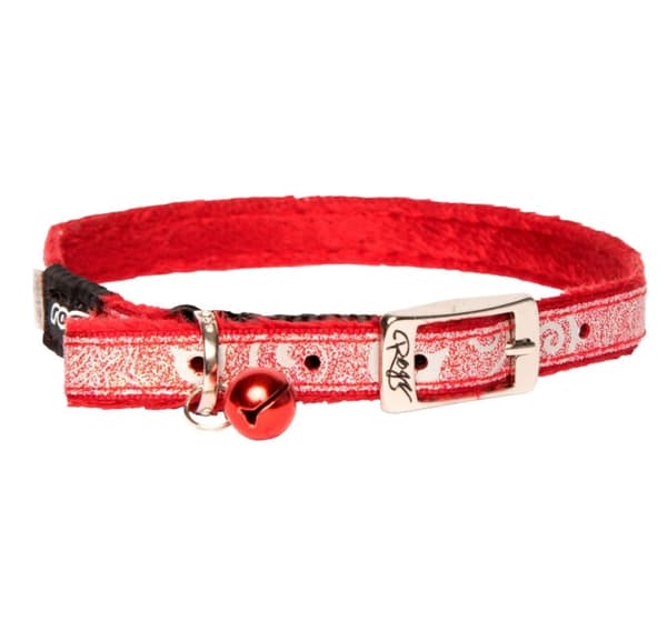 Kattehalsbånd Sparklecat Mørk Rød 11mm/25,5-31cm