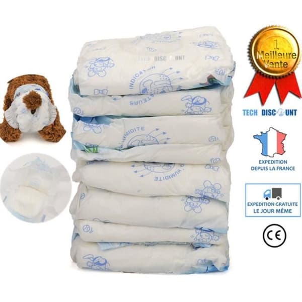 TD® 1-pack engångsblöjor för hund Varma stora husdjur Hygienisk Hygien Komfort Absorberande Vattentät