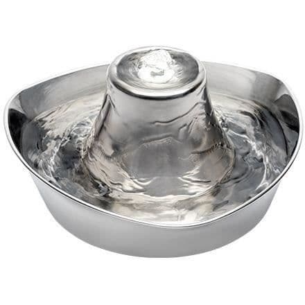 Husdjursfontän - PETSAFE - SEASIDE - Rostfritt stål - 1,8 L - Tyst - Filtrerat vatten