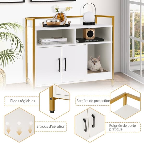 Kattebakke møbelfurniture, 89x45x74.5 cm, hvid