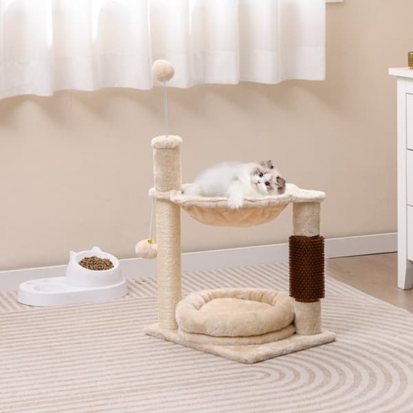 Katträd, 40x30x72 cm, Beige