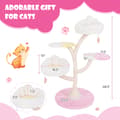 Miniatyrbillede 3 af 4: Katte træ, 16.5x16.5x10 tommer, Pink