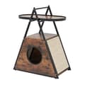 Miniatyrbild 1 av 8: Kattmöbel Skåp, 60x33x76 cm, Brun Svart
