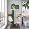 Miniatyrbillede 2 af 8: Katte træ, 23x23x61", Grøn